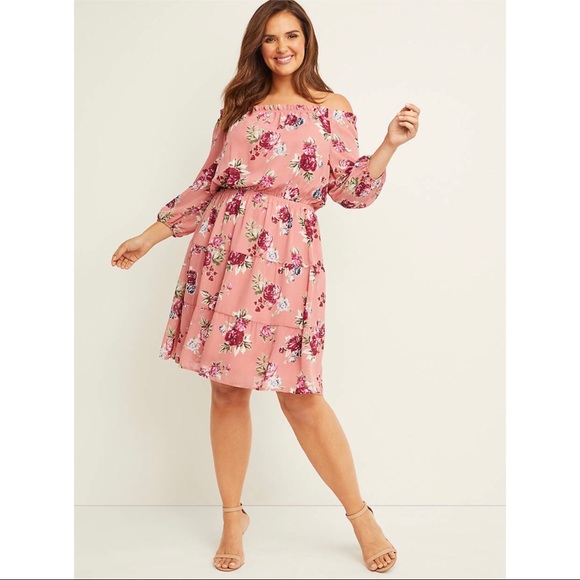 Lane Bryant Dresses & Skirts - NWT LANE BRYANT Off-The-Shoulder Dress Size 22